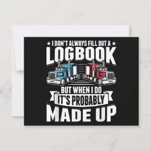 Reserva La Fecha Camión gracioso camionero camionero camión de remo