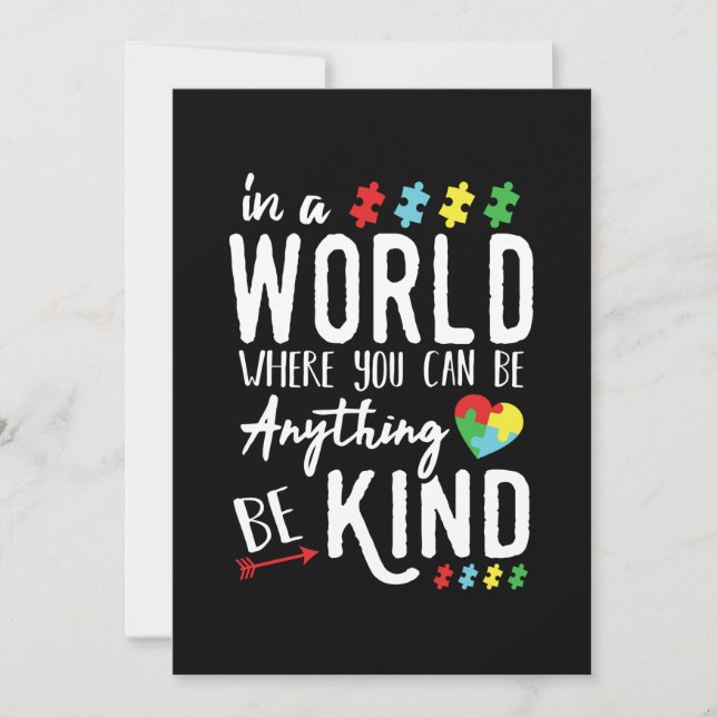 Reserva La Fecha Camisetas de sensibilización sobre el autismo - Co (Anverso)