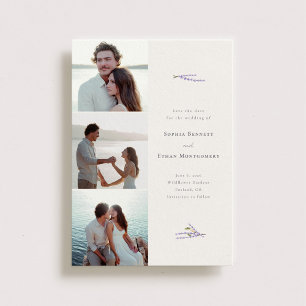 Reserva La Fecha Campos de lavanda 3 Personalizado de Boda fotográf
