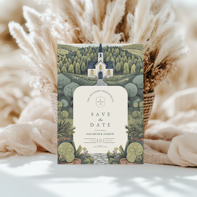 Reserva La Fecha Capilla de cuento de hadas para boda (Subido por el creador)