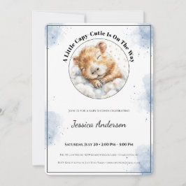 Reserva La Fecha Capybara Baby Shower Invitation • A Little Cutie
