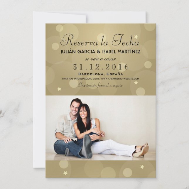 Reserva la Fecha Casamiento Anuncio Targeta Foto (Anverso)