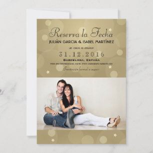 Reserva la Fecha Casamiento Anuncio Targeta Foto