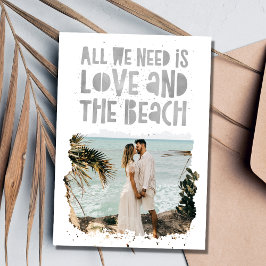 Reserva La Fecha Casual Beach Destination Wedding Save the Date