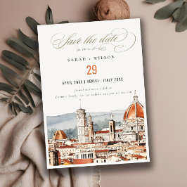 Reserva La Fecha Catedral de Florencia Boda acuático de Italia