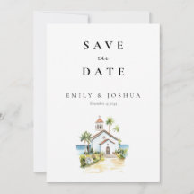 Catholic Church Watercolor Wedding