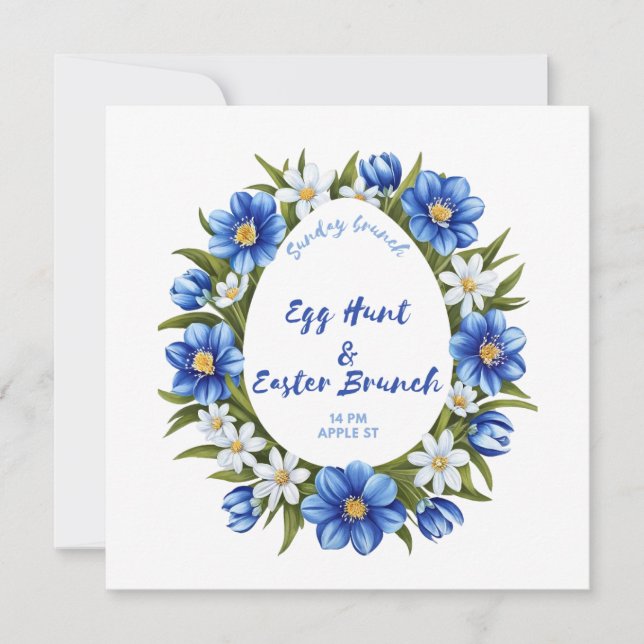 Reserva La Fecha Caza de huevos, brunch de Pascua (Anverso)