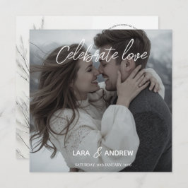 Reserva La Fecha Celebra el amor personalizado simple boda moderno