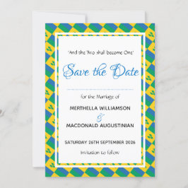 Reserva La Fecha Celebración de Boda de Costumbre Patriótica de SAN