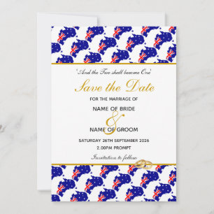 Reserva La Fecha Celebración de boda de evento especial en AUSTRALI