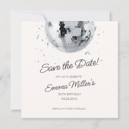 Reserva La Fecha Celebración de cumpleaños disco Guardar la fecha