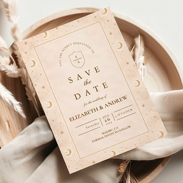 Reserva La Fecha Celestial Moon And Stars Wedding (Subido por el creador)