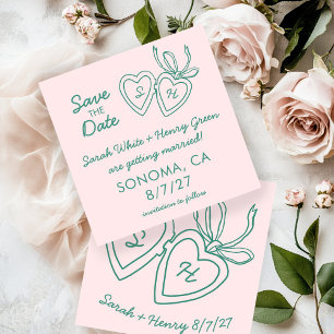 Reserva La Fecha Cerradura de Corazón Caprichoso Boceto Doodle Mode