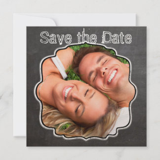 Reserva La Fecha Chalkboard Vintage Modern Save the Date