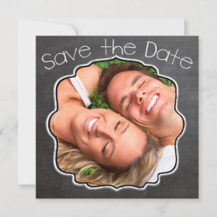 Reserva La Fecha Chalkboard Vintage Modern Save the Date