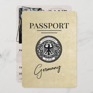 Reserva La Fecha Champagne Alemania Passport Save the Date