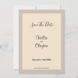 Reserva La Fecha Champagne Framed Save the Date
