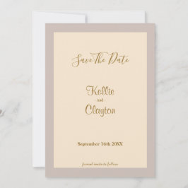 Reserva La Fecha Champagne Framed Save the Date
