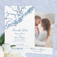 Charleston SC Elegante Boda Azul de la Marina
