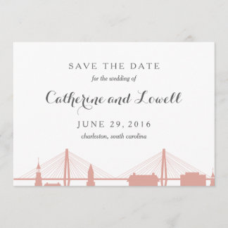 Reserva La Fecha Charleston South Carolina Rubor Save the Date