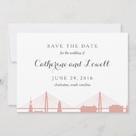 Reserva La Fecha Charleston South Carolina Rubor Save the Date