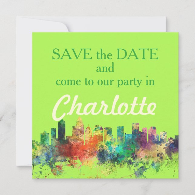 RESERVA LA FECHA CHARLOTTE NC SP - (Anverso)