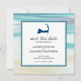 Reserva La Fecha Chatham Cape Cod Ocean Watercolor de agua salva la