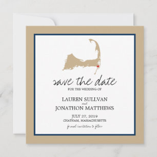 Reserva La Fecha Chatham Cape Cod Wedding Save the Date