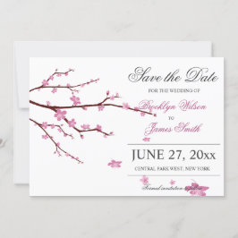 Reserva La Fecha Cherry Blossom Wedding Save The Date Cards