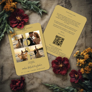 Reserva La Fecha Chic Love Quote Elegant Modern 4 -Photo Wedding