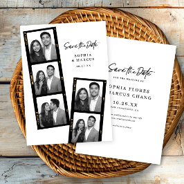 Reserva La Fecha Chic Photo-booth Filmstrip Wedding Save The Date