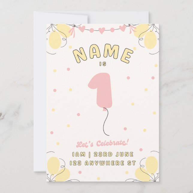 Reserva La Fecha Children's birthday (Anverso)