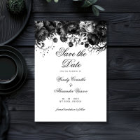 Clásica Boda Blanca Gótica Salva La Fecha