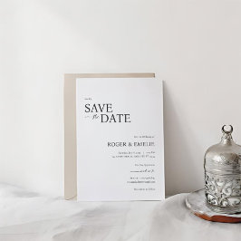 Reserva La Fecha Clásico Elegante Script Wedding Save the Date Card