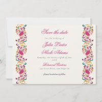 Clásico Rosa Verde Amarillo Floral Cisne Pájaro Bo