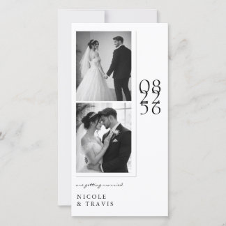 Reserva La Fecha Classic Black & White Photo Bookmark Save the Date