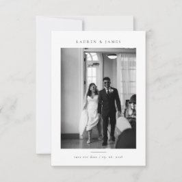 Reserva La Fecha Classic Formal Wedding Photo Save the Date