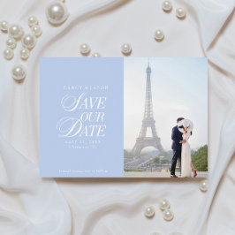 Reserva La Fecha Classy Pastel Blue Elegant Save the Date Card