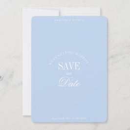 Reserva La Fecha Classy Pastel Blue Elegant Save the Date Card