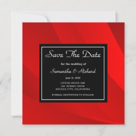 Reserva La Fecha Classy Red Save The Date