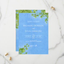 CLEAR Wedding Invitation / Árbol acuarela