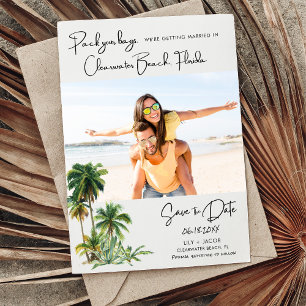 Reserva La Fecha Clearwater Beach Florida Wedding Save The Date