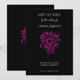 Reserva La Fecha Clipart Floral – Diseño de Flor Botánica Vintage