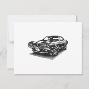Reserva La Fecha Coche clásico americano de musculatura retro vinta