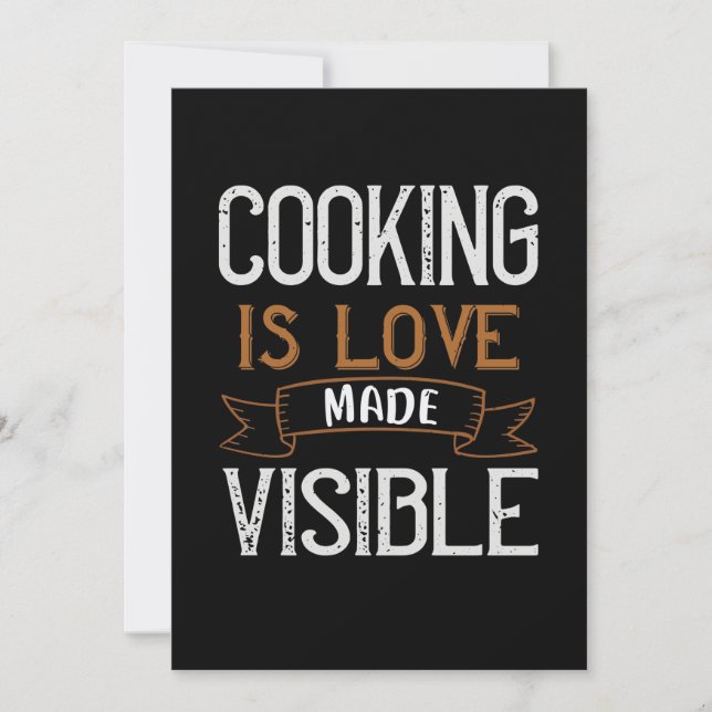 Reserva La Fecha Cocinar Es Visible El Amor (Anverso)