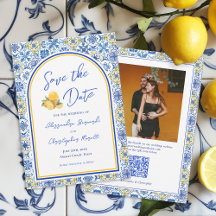 Código QR de Boda de Destino de Verano Italiano