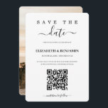 Reserva La Fecha Código QR de escritura de caligrafía moderna Guard<br><div class="desc">Diseño moderno y elegante impreso Código QR de caligrafía minimalista Foto Guardar la fecha que se puede personalizar con tu texto. Por favor, haz clic en el botón "Personalizar" y utiliza nuestra herramienta de diseño para modificar esta plantilla. ¡Consulta la tienda de Diseño Gráfico para otros productos que coincidan con...</div>