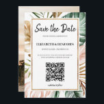 Reserva La Fecha Código QR de Hojas Tropicales de Verano Foto Save<br><div class="desc">Diseño moderno y elegante impreso Hojas Tropicales de Verano Minimalista Código QR Foto Save the Date que se puede personalizar con tu texto. Por favor, haz clic en el botón "Personalizar" y utiliza nuestra herramienta de diseño para modificar esta plantilla. ¡Consulta la tienda de Diseño Gráfico para otros productos que...</div>