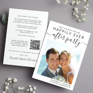 Reserva La Fecha Código QR de la foto de recepción de bodas