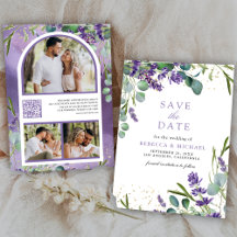 Código QR de Lavanda Eucalipto Foto Boda